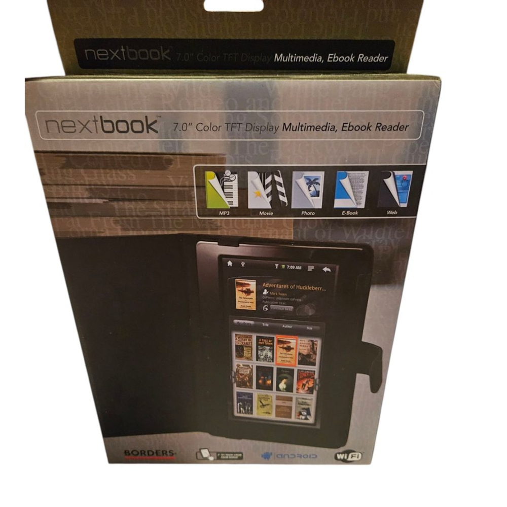 Nextbook 7.0" Color TFT Display Multimedia eBook Reader Black NEW / SEALED